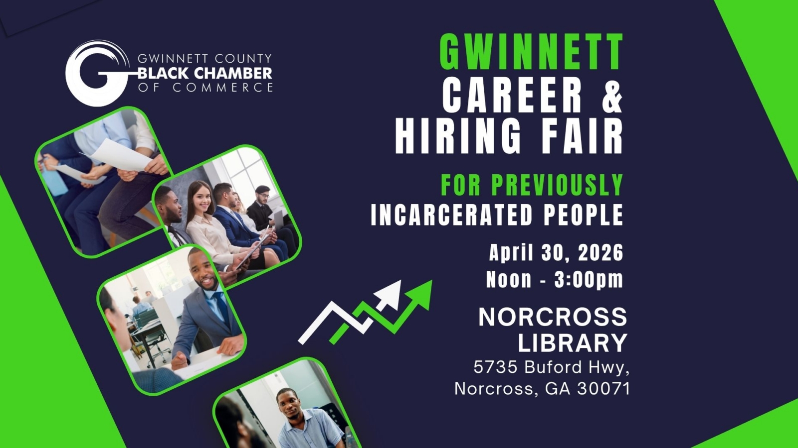 gwinnett second chance career fair flyer
