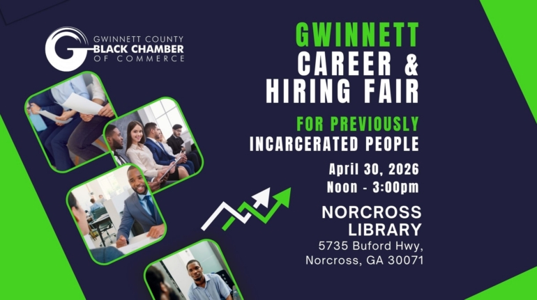 gwinnett second chance career fair flyer