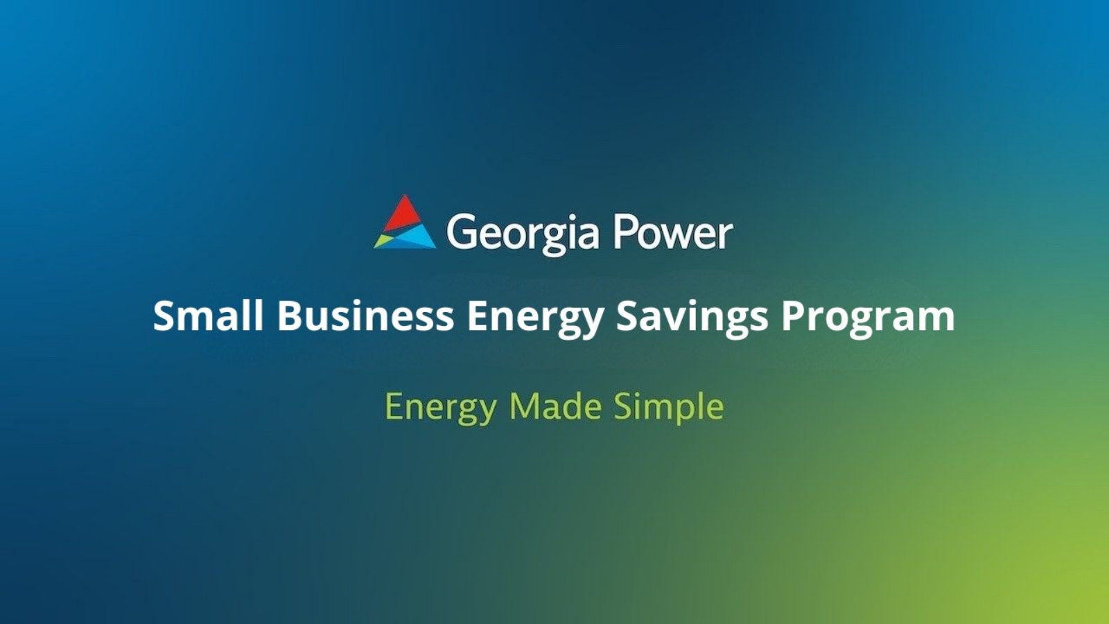 Georgia Power small business energy savings program image